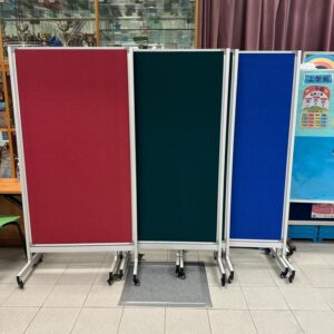 活動式不銹鋼架雙面壁報板/白板